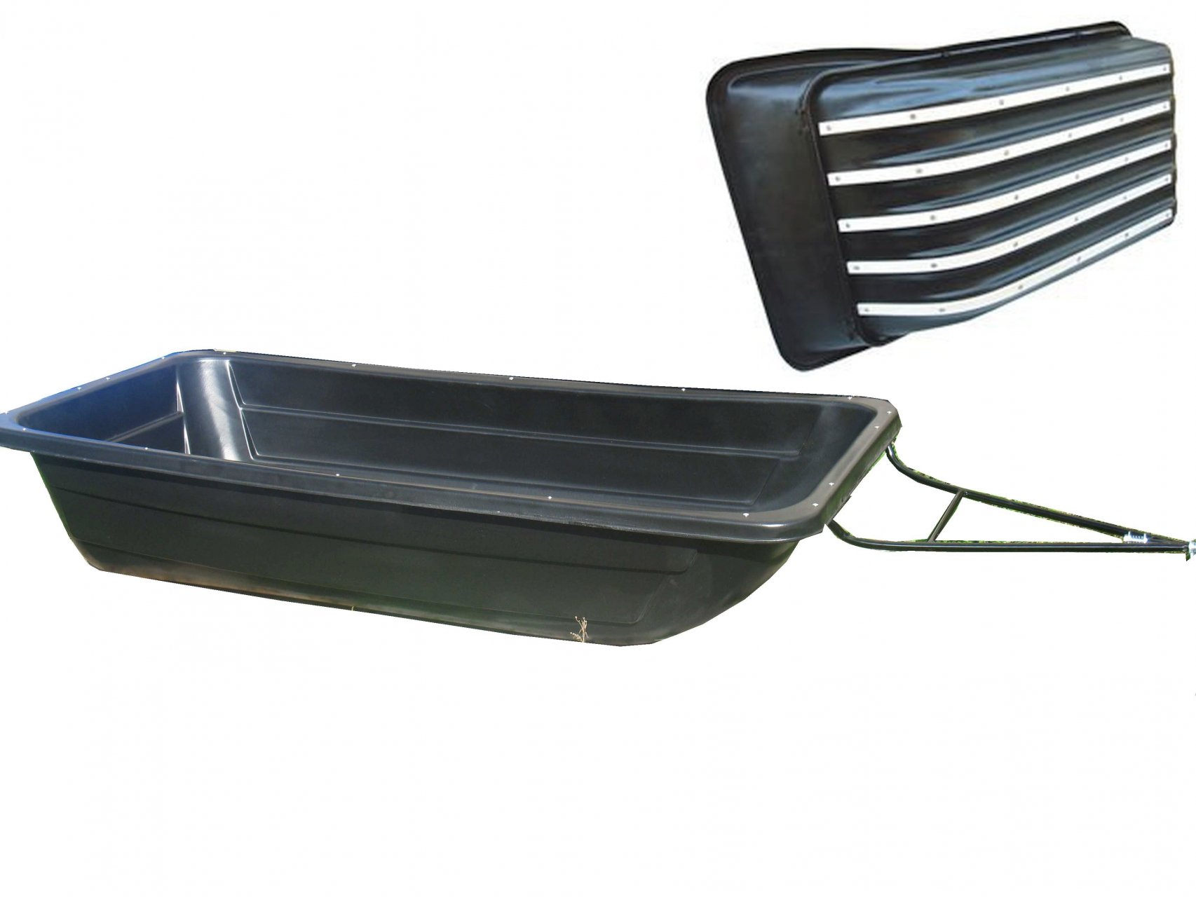 Сани-волокуши 1700 с накладками ПРЕМИУМ 1730x730/500x350