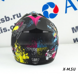 Шлем кроссовый Tiane Progrip Star, Черный (матовый)