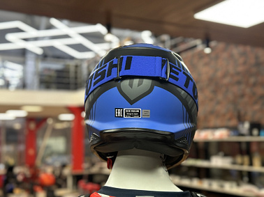 Шлем кроссовый HETOSHI OF836 EXOSS CROSS PRO MX289 цв.Черно-синий Матовый р.M