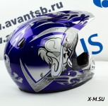 Шлем кроссовый Avantis Lead, Синий