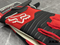 Перчатки взрослые FOX XD2-17 цв. Черно-красный  р. M
